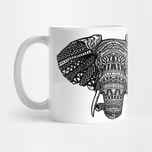 Elephant mandala spiritual design Mug